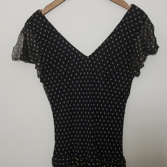 Vintage Jonathan Martin Silk Drop Waist Dress 12 - Picture 6 of 10